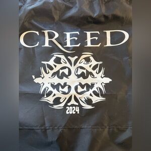 Creed Black Gym Bag with White Logo